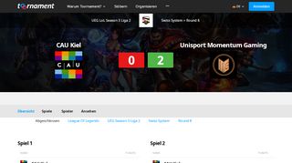 
                            11. CAU Kiel vs Unisport Momentum Gaming | UEG Season 3 Liga 2 ...