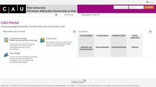 
                            2. CAU-Portal Campusmanagementsystem Christian-Albrechts ... - Uni Kiel