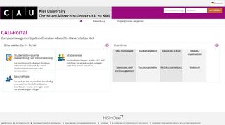 
                            11. CAU-Portal Campusmanagementsystem Christian-Albrechts ...