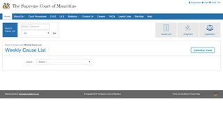 
                            2. Cause List - Supreme Court of Mauritius - Govmu.org