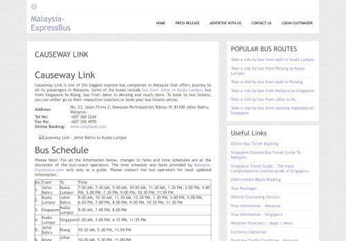 
                            11. Causeway Link | Malaysia-ExpressBus