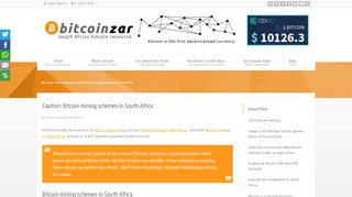 
                            8. Caution: Bitcoin mining schemes in South Africa - Bitcoin South Africa