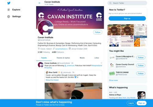 
                            7. Cavan Institute (@CavanInstitute) | Twitter
