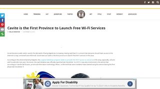 
                            9. Cavite is the First Province to Launch Free Wi-Fi Services - When In ...