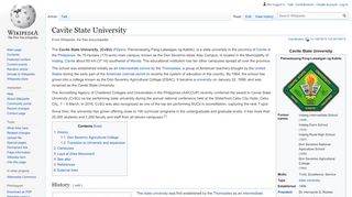 
                            10. Cavite State University - Wikipedia
