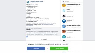 
                            4. CB ECNi en Ligne, le N°5 Sur une... - Conférence Hermès - Officiel ...