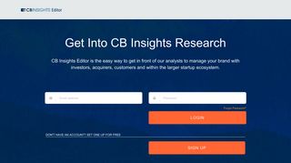 
                            8. CB Insights - The Editor