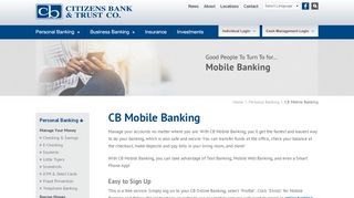 
                            11. CB Mobile Banking - Citizens Bank & Trust Co.