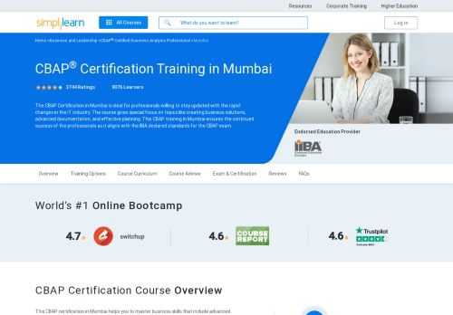 
                            4. CBAP® Certification Training in Mumbai, India | Simplilearn.com