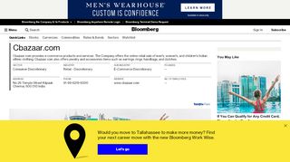 
                            10. Cbazaar.com: Company Profile - Bloomberg