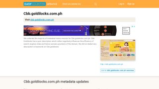 
                            7. CBB Goldilocks (Cbb.goldilocks.com.ph) - Goldilocks Bakeshop, Inc ...