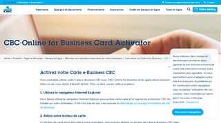 
                            9. CBC-Online for Business - Card Activator - CBC Banque et Assurance