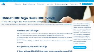 
                            2. CBC Sign: se connecter et signer rapidement avec votre smartphone