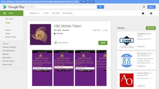 
                            6. CBE Mobile Token - መተግባሪያዎች Google Play ላይ