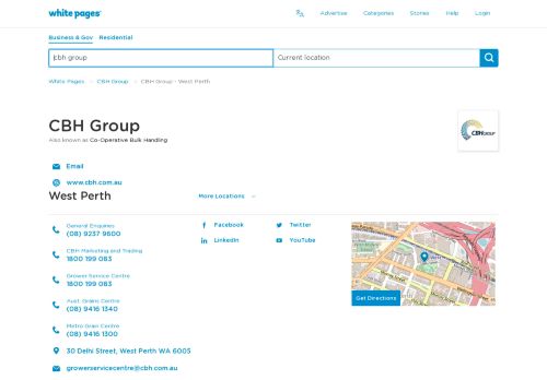 
                            9. CBH Group | Delhi Street, West Perth, WA | White Pages®