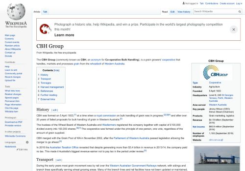 
                            5. CBH Group - Wikipedia