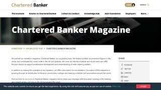 
                            9. CBI | Chartered Banker Magazine