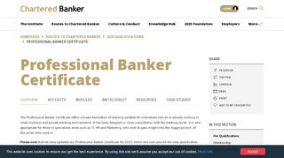 
                            1. CBI | Professional Banker Certificate