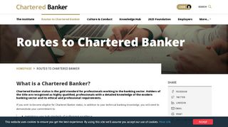 
                            3. CBI | Routes to Chartered Banker