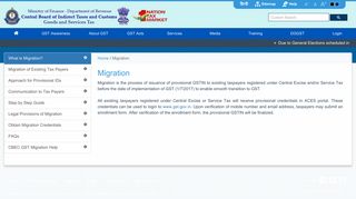 
                            10. CBIC GST :: Migration