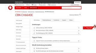 
                            2. CBN CH6640E - Vodafone Kabel Deutschland Kundenportal