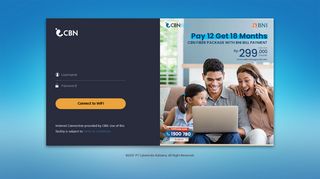
                            3. CBN WIFI - Login Page
