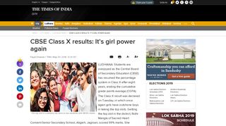 
                            6. CBSE Class X results: It's girl power again | Ludhiana News - Times of ...