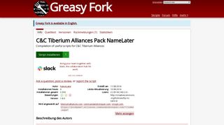 
                            1. C&C Tiberium Alliances Pack NameLater - Greasy Fork