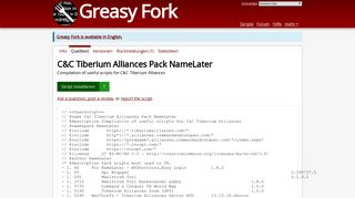 
                            7. C&C Tiberium Alliances Pack NameLater - Quelltext - Greasy Fork