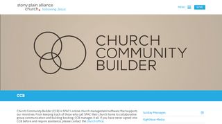 
                            12. CCB Login - CCB - Stony Plain Alliance Church