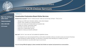 
                            13. CCB Online Services - Construction Contractors Board Online Services