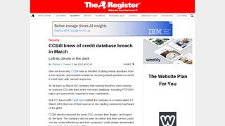 
                            9. CCBill knew of credit database breach in March • The Register