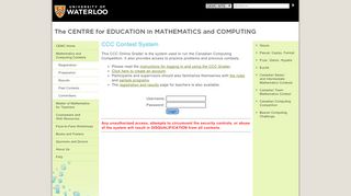 
                            12. CCC Contest System