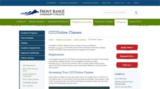 
                            5. CCCOnline Classes | FRCC