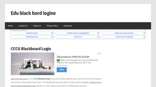 
                            10. CCCU Blackboard Login - BlackBoard Education