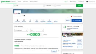 
                            10. CCE Employee Benefits and Perks | Glassdoor