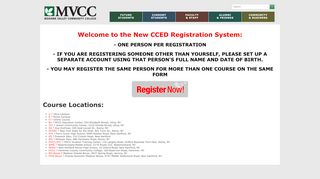 
                            10. CCED REGISTRATION | MVCC | Mohawk Valley Community College