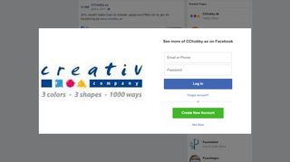 
                            11. CChobby.se - 20% rabatt!! Gäller fram till midnatt, uppge... | Facebook