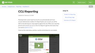 
                            6. CCLI Reporting – Services