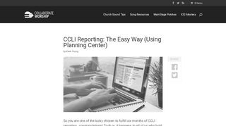 
                            7. CCLI Reporting: The Easy Way (Using Planning Center)