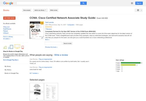 
                            7. CCNA: Cisco Certified Network Associate Study Guide: Exam 640-802