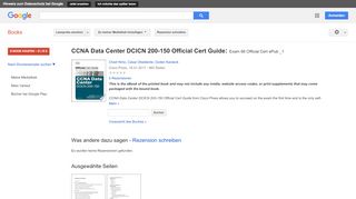 
                            12. CCNA Data Center DCICN 200-150 Official Cert Guide: Exam 66 Official ...