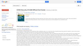 
                            9. CCNA Security 210-260 Official Cert Guide: CCNA Sec 210-260 OCG - Google Books Result