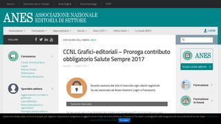 
                            8. CCNL Grafici-editoriali - Proroga contributo obbligatorio Salute ... - Anes