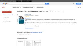 
                            8. CCNP Security VPN 642-647 Official Cert Guide: CCNP Sec VPN ... - Google Books-Ergebnisseite