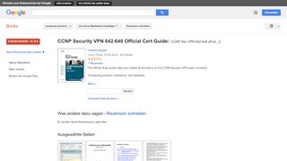 
                            4. CCNP Security VPN 642-648 Official Cert Guide: CCNP Sec VPN ... - Google Books-Ergebnisseite