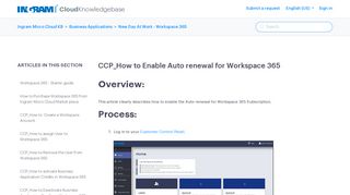 
                            11. CCP_How to Enable Auto renewal for Workspace 365 – Ingram Micro ...