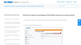 
                            7. CCP_How to Login to workspace 365 Admin portal via control panel ...