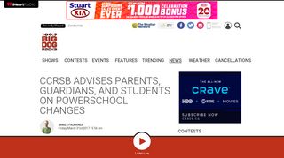 
                            7. CCRSB advises parents, guardians, and students on PowerSchool ...