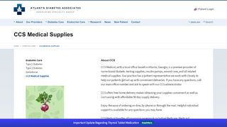 
                            9. CCS Medical Supplies - Atlanta Diabetes Associates